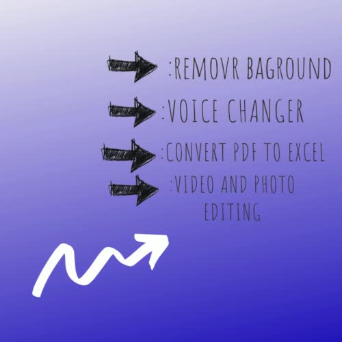 Video editing , voice changer,change badround,page writing by