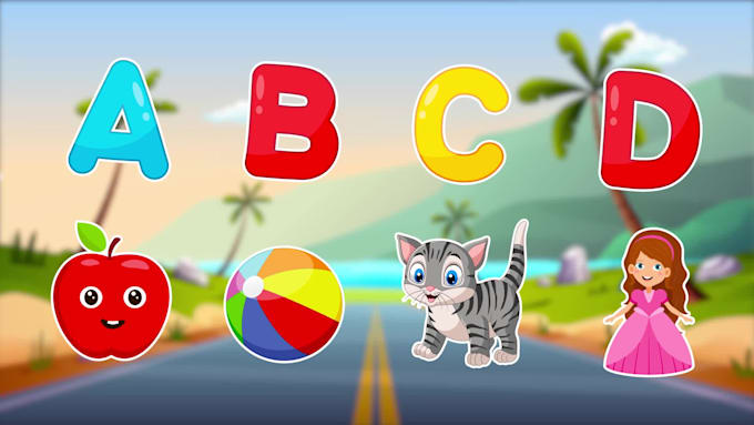 create kids learning animation videos