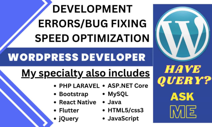 Fix Website Bugs, Premium Design Wordpress Blog, Themes, Plugins ...