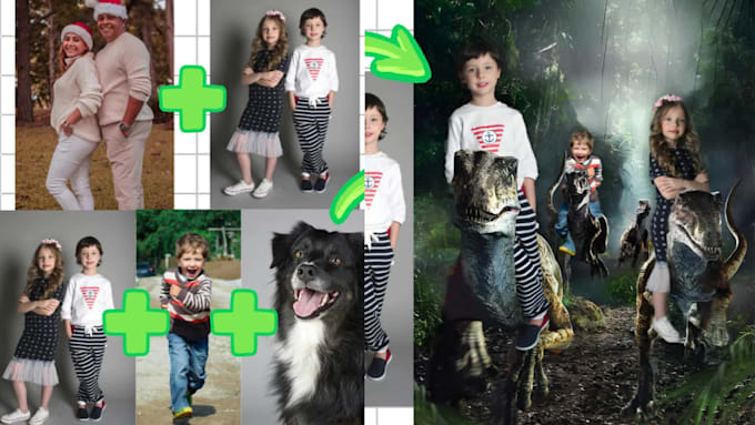 edit your family photos into fun backgrounds
