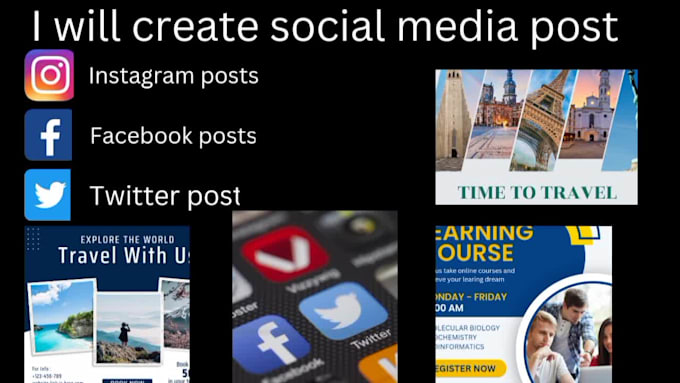 Create social media posts for your business by Kumailkhan662 | Fiverr