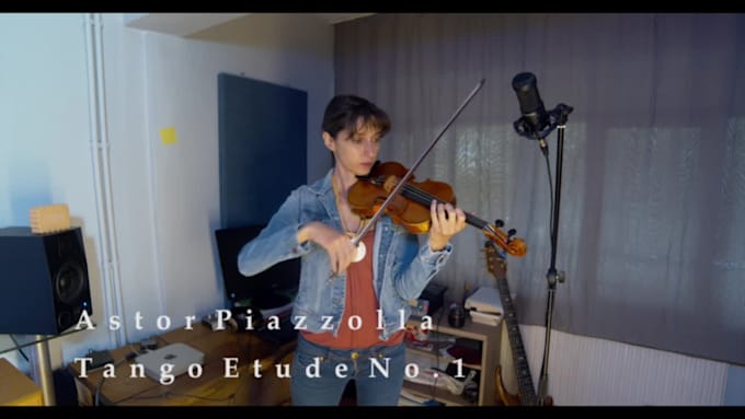 compose play and record violin parts for your music
