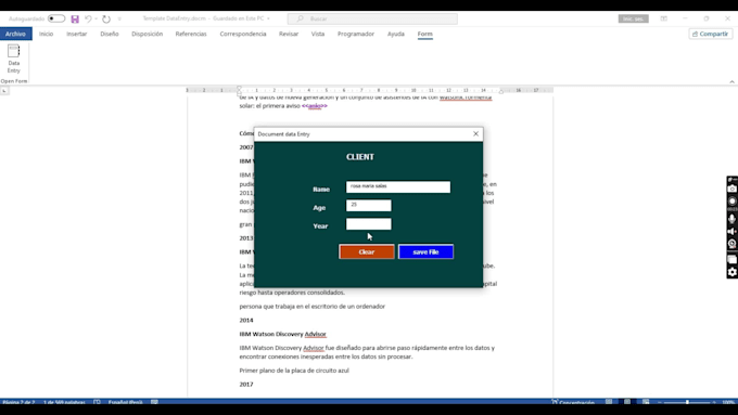 create smart word templates with automated data entry