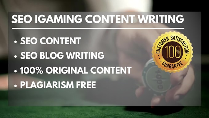 write igaming and esports articles tailored to your audience