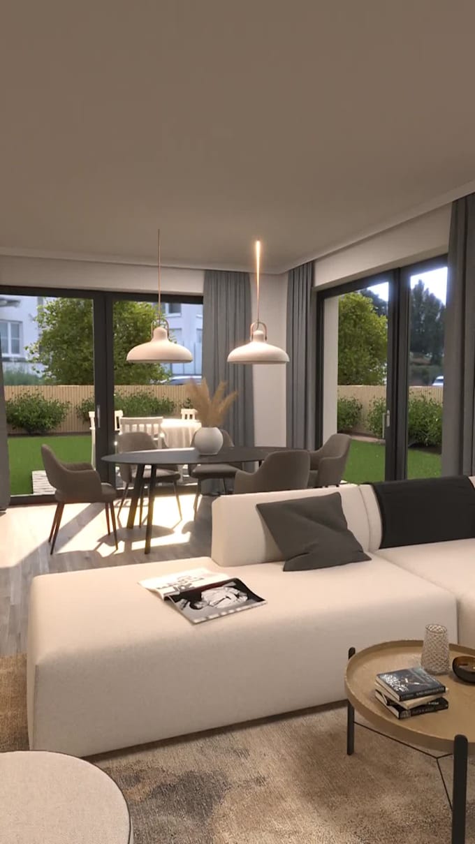 create interior design model and render it for you