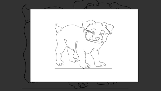 draw unique one line art and one line drawing illustrations