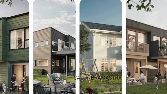 make 3d architectural model, realistic renders and animation