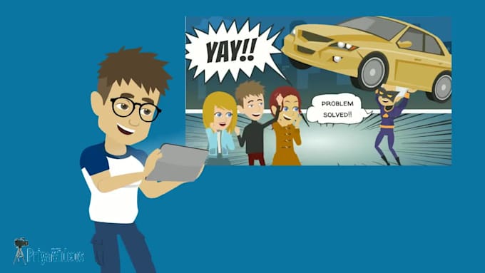 create 2d animated explainer video for product or services