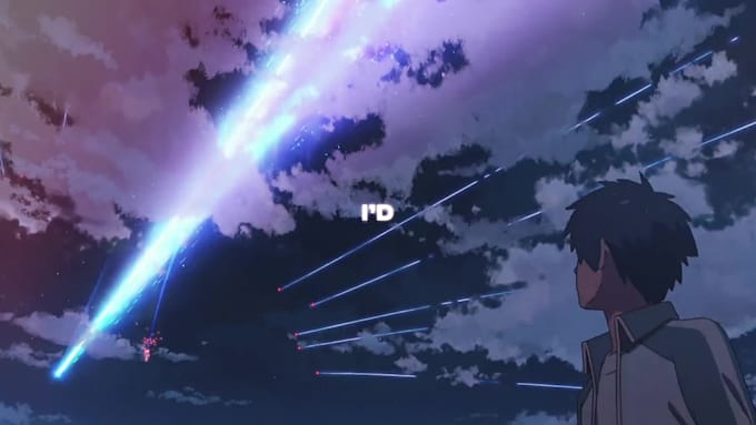 edit an anime video for you