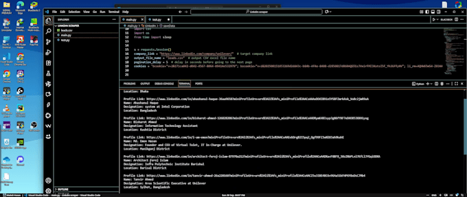 custom web scraping and automation scripts