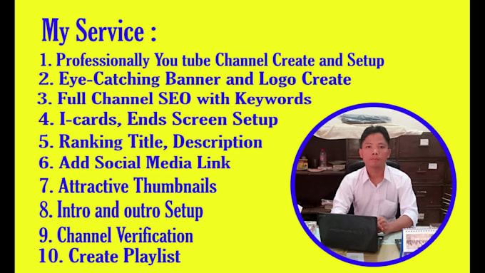 create, setup and design youtube channel