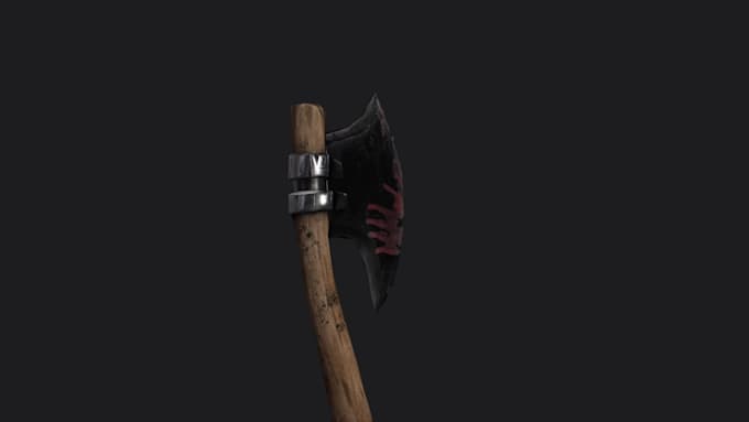 make low poly realistic weapon for games