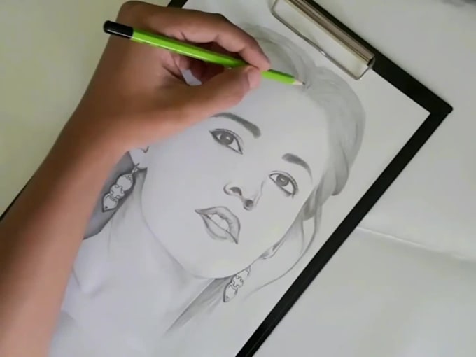 draw amazing pencil portrait and 3d drawings in a realistic style