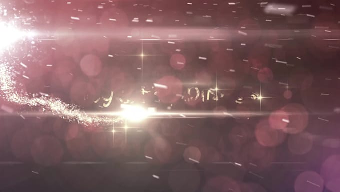 create a simple christmas greeting video for you