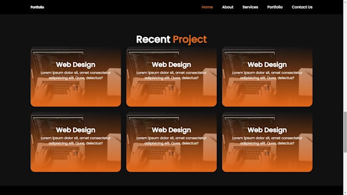 create a personal portfolio website and a business website