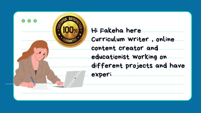 do research to create online course content and curriculum
