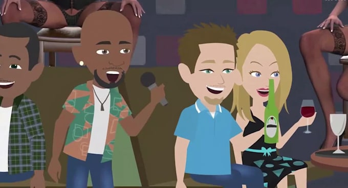 Capa Animation Criar animação de vídeo musical 2d, vídeo de animação 2d, arte de linha ...