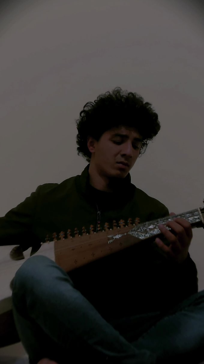 record rubab with percussion instruments on your tracks