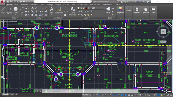 draw professional autocad 2d plans, elevations, and sections