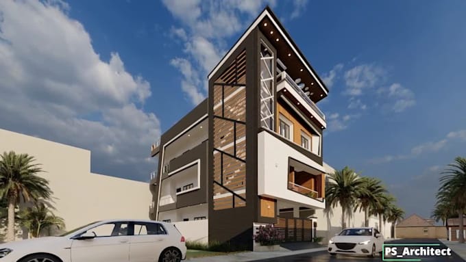 design, modeling, landscaping and render 3d house floor plans