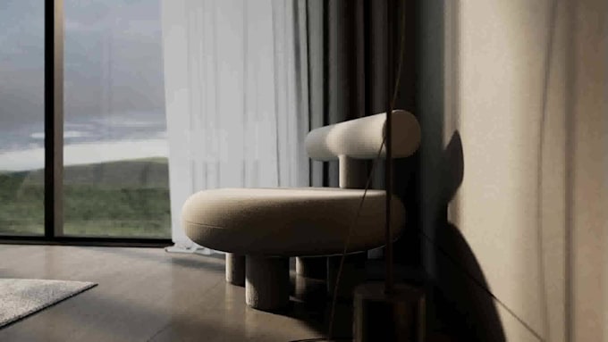 create photoreal interior animation