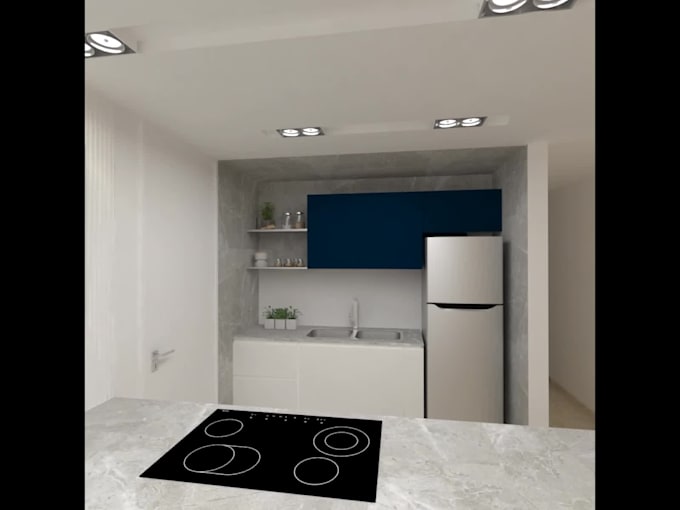 do a high quality bathroom or kitchen 3d visualization
