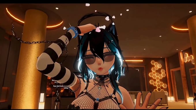 create custom vr character, vr chat avatar, 3d anime vrm, nsfw femboy furry
