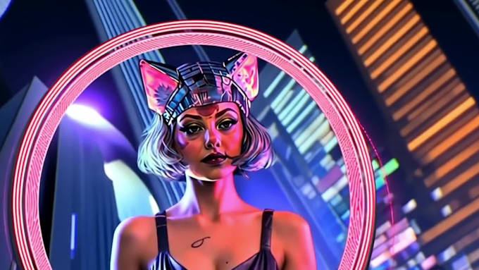 create an animated ai music video with exclusive and made to order graphics