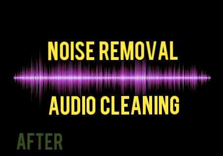 clean your audio, remove background noises