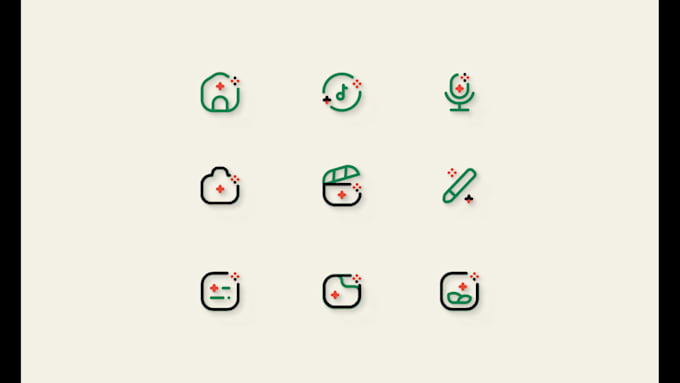 create custom icon, flat icon, realistic icon pack