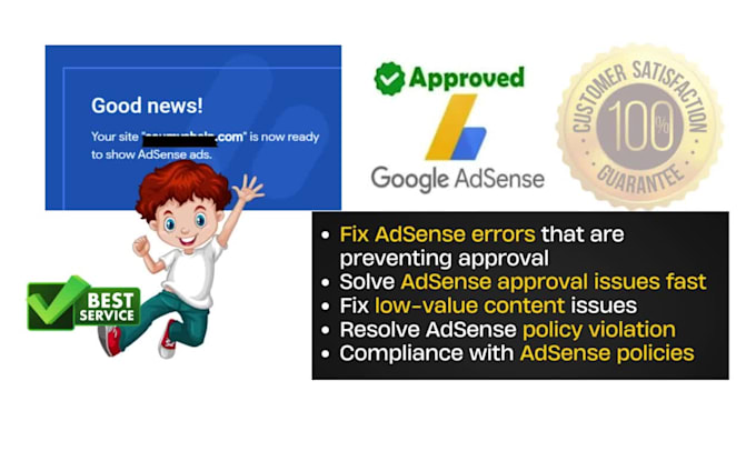fix adsense errors and help you get adsense approval fast