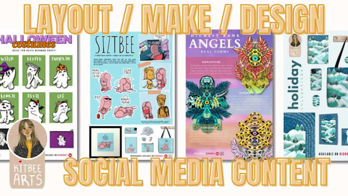 make graphic design layout ,book cover, social media, etc