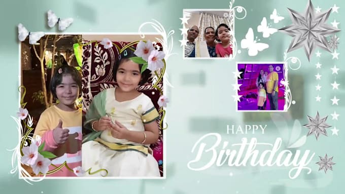 create birthday, anniversary, memorial photos slideshow video