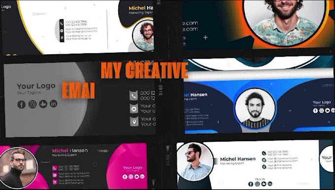 design creative modern email signatures