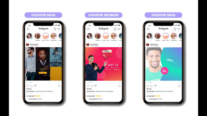 create product video ad, facebook and ig, animated flyer,