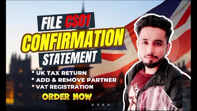 file UK confirmation statement, cs01, add or remove director