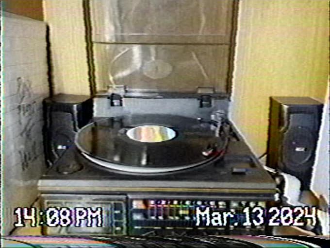 edit your video to look like vhs tape from 80s