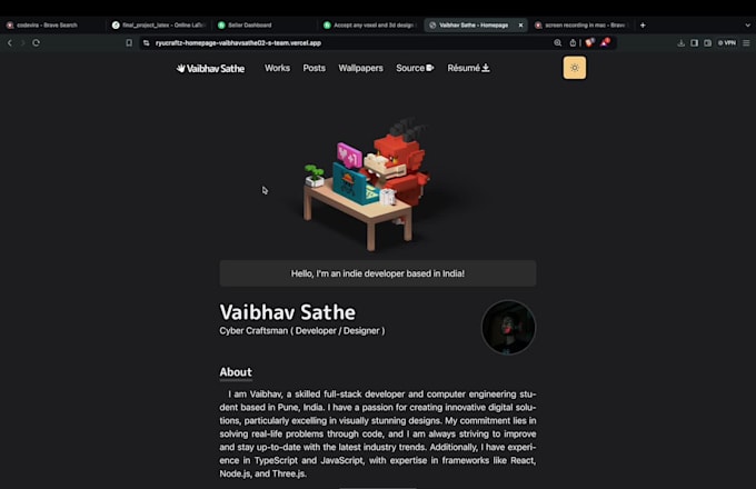 accept any voxel and 3d design