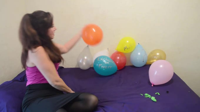 To pop a balloon