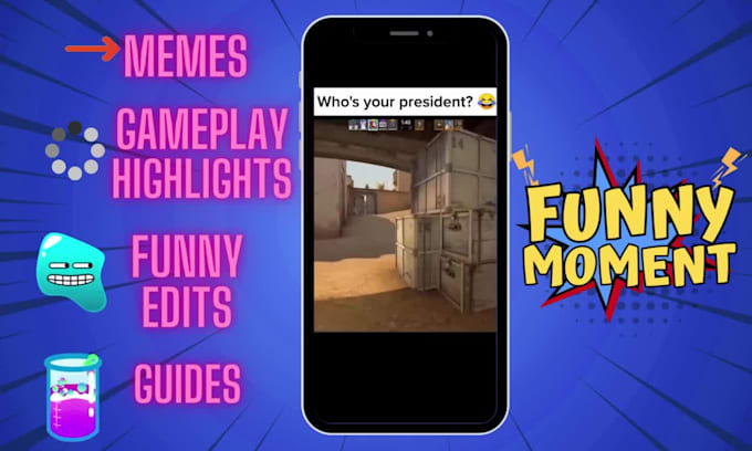 do funny gaming video editing for tiktok , youtube
