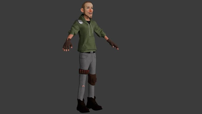 create a 3d character