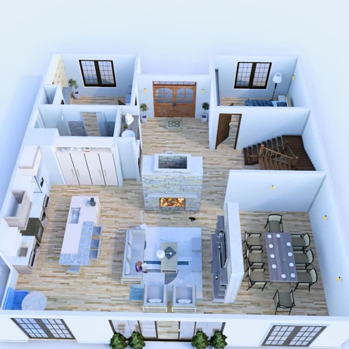 create 3d floor plans