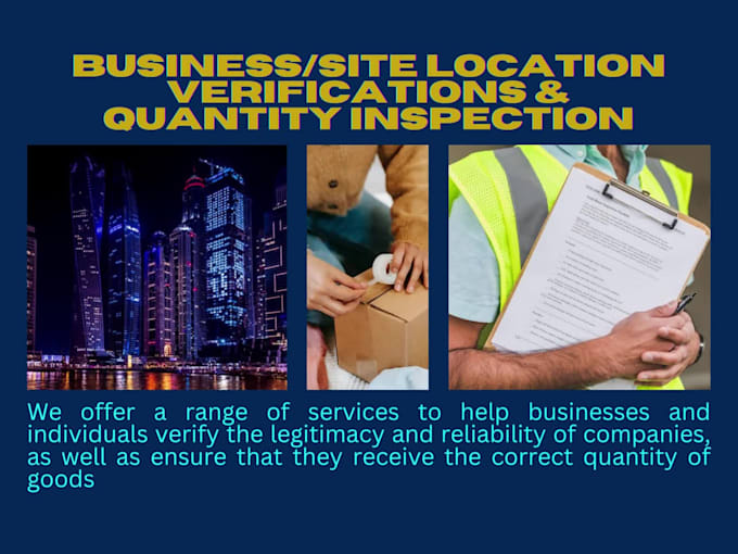 be your local exhibition assistant and site verifier, dubai