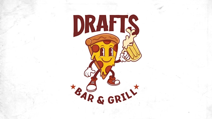 design vintage retro cartoon logo