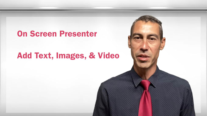 be your video presenter and edit your online course