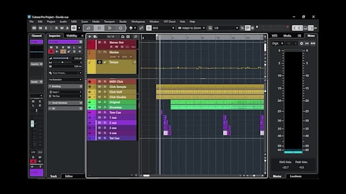 create click tracks, customs cue and vox guides for you