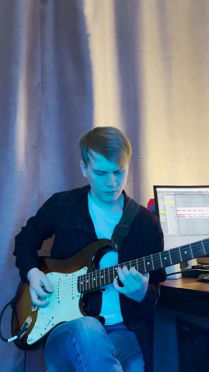 Record professional pop and hip hop electric guitar by Mish_gummi Fiverr