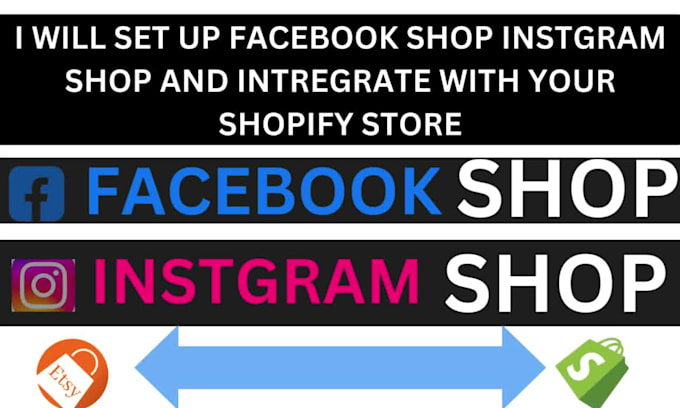 setup integrate facebook instagram snapchat shop