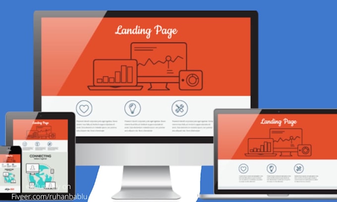 Create an attractive landing page using html and css by Ruhanbablu | Fiverr