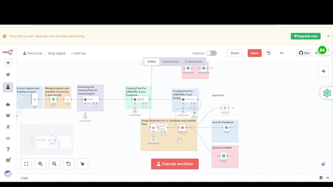implement n8n automation,whatsapp chatbots  and ai agent integration